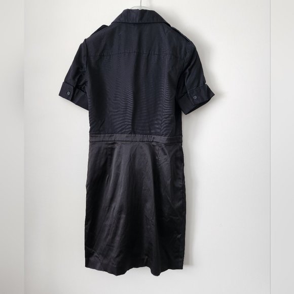 Club Monaco Black Short Sleeve Dress - Picture 2 of 6